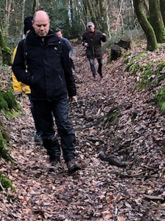 <p>Montée dans le bois de crun</p>